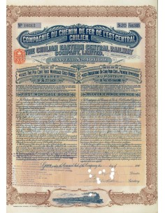 COMP. DU CHEMIN DE FER DE L'EST CENTRAL CHILIEN 1 OBB. 1910