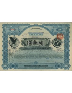 THE WABASH RAILROAD COMPANY - 10 AZIONI - 1906