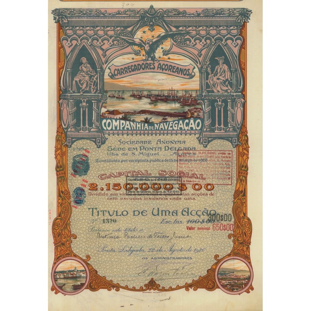 COMPANHIA DE NAVEGACAO - 1 AZIONE - 1920