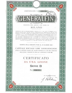GENERALFIN - 1 AZIONE 1962