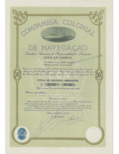 COMPANHIA COLONIAL DE NAVEGACAO - 50 OBBLIG. 1954