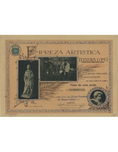 EMPREZA ARTISTICA TEIXEIRA LOPES - 1 AZIONE - 1922