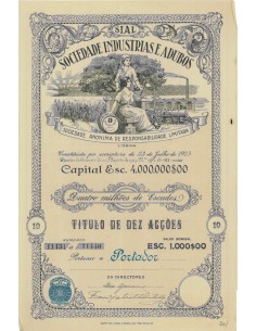 SOCIEDADE INDUSTRIAS E ADUBOS - 10 AZIONI - 1923
