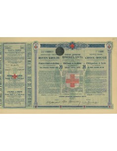 SOC. SERBIE DE LA CROIX-ROUGE - OBBLIGAZIONI - 1907