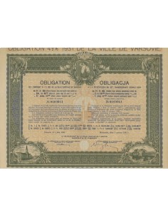 POZYCZKI M. ST. WARSZAWY ROKY - 1 OBBLIGAZIONE - 1931