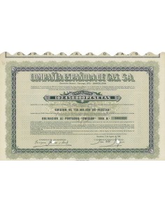 COMPANIA ESPANOLA DE GAS S.A. - 1 OBBLIGAZIONE - 1968