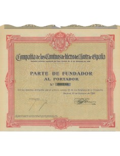 COMPANIA DE LOS CAMINOS DE HIERRO DEL NORTE DE ESPANA - 1926