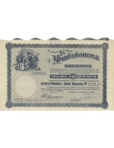 LA MONTANANESA ZARAGOZA - 1 AZIONE - 1946