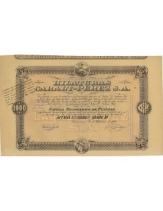HILATURAS CARALT-PEREZ S.A. - 1 AZIONE 1920