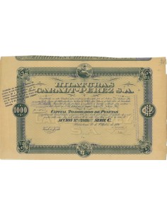 HILATURAS CARALT-PEREZ S.A. - 1 AZIONE 1920