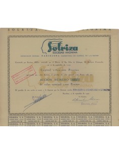 SOLRIZA SOCIEDAD ANONIMA - 1 AZIONE - 1940
