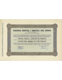 MAQUINARIA INDUSTRIAL Y DOMESTICA - 1 AZIONE - 1967