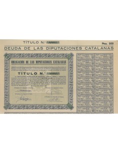 OBLICACION DE LAS DIPUTACIONES CATALANAS - 1948
