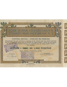 EXTRACTOS CURTIENTES Y PRODUCTOS QUIMICOS S.A. 1 AZIONE 1921