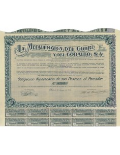 LA METALURGICA DEL COBRE Y DEL COBALTO S.A. 1 OBBLIG. 1930