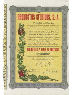 PRODUCTOS CITROS, S.A. 1 AZIONE 1926