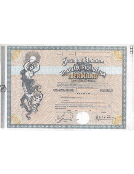 SOCIEDAD ANON. HIDROELECTRICA IBERICA IBERDUERO - 1 OBBL. 1901