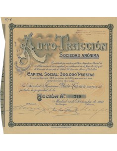 AUTO TRACCION SOC. ANONIMA - 1 AZIONE 1913