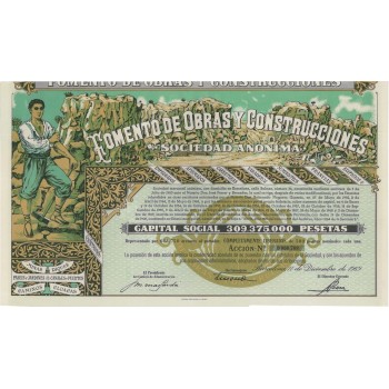 FOMENTO DE OBRAS Y CONSTRUCCIONES - 1 AZIONE - 1969