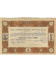 TALLERS OLIVA- ARTES, S.A. 1 OBBLIGAZIONE 1946