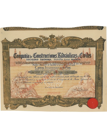 COMP. DE CONSTRUCCIONES HIDRAULICAS Y CIVILES 1 AZIONE 1934