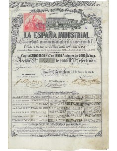 LA ESPANA INDUSTRIAL - 1 AZIONE - 1854