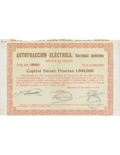 AUTOTRACCION ELECTRICA, SOC. ANON. OBBLIGAZIONE - 1946