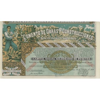 FOMENTO DE OBRAS Y CONSTRUCCIONES - 1 AZIONE - 1956