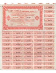 AUTOPISTAS, CONCESIONARIA ESPANOLA S.A. 1 OBBLIGAZ. 1969