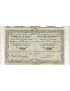 COMP. DEL FERRO-CARRIL DE PALENCIA A ... 1 OBBLIGAZIONE 1863