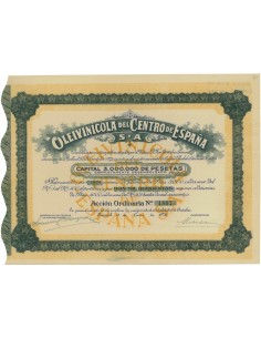 OLEIVINICOLA DEL CENTRO DE ESPANA - 100 AZIONI 1928