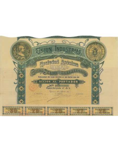 GIJON INDUSTRIAL - 1 AZIONE - 1901