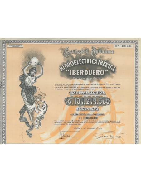 SOC. ANON. HIDROELECTRICA IBERICA IBERDUERO 1 AZIONE 1974