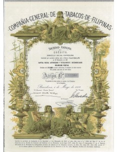 COMPANIA GEN. DE TABACOS DE FILIPINAS 1 AZIONE 1982