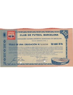 CLUB DE FUTEBOL BARCELONA - 1 OBBLIGAZIONE 1957