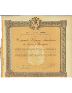 COMP. HISPANO AMERICANA DE SEGUROS REASEGUROS - AZIONE 1942