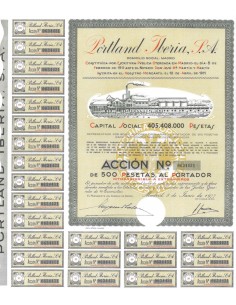 PORTLAND IBERIA S.A. - 1 AZIONE - 1977