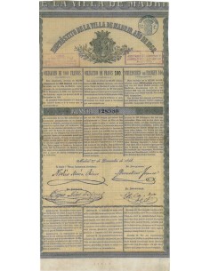 EMPRESTITO DE LA VILLA DE MADRID - OBBLIGAZIONE 1868