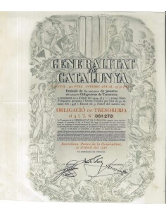 GENERALITAT DE CATALUNYA - 1 OBBLIGAZIONE - 1936