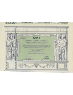 ECISA COMPANIA CONSTRUCTORA S.A. 1 AZIONE - 1958