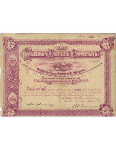 THE WARDAN ESTATE COMPANY - 5 AZIONI - 1904