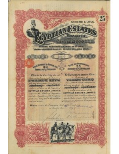 EGYPTIAN ESTATES - 5 AZIONI 1906