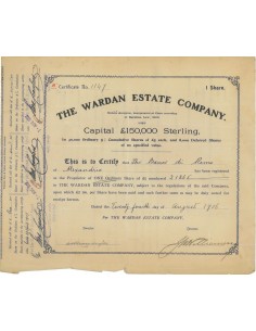 THE WARDAN ESTATE COMPANY - 1 AZIONE - 1906