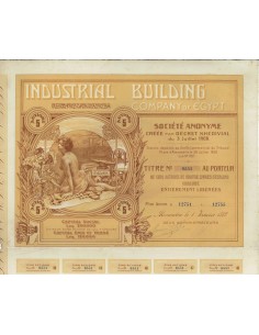 INDUSTRIAL BUILDING COMPANY - 5 AZIONI - 1912