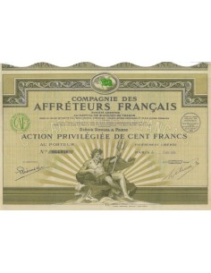 COMP. DES AFFRETEURS FRANCAIS - 1 AZIONE - 1924