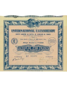 INTERNATIONAL ELEVAREADY - 1 AZIONE - 1930