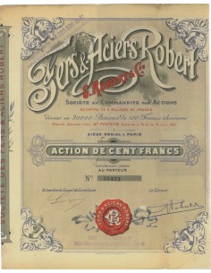 SOC. DE FERS AE ACIERS ROBERT - 1 AZIONE - 1894