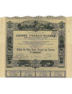 SOC. ANON. USINES FRANCO-RUSSES - 1 AZIONE 1916