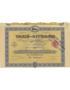 TAXIS-CITROEN - 1 AZIONE 1924