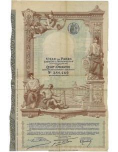 VILLE DE PARIS - QUARTO DI OBBLIGAZIONE 1899